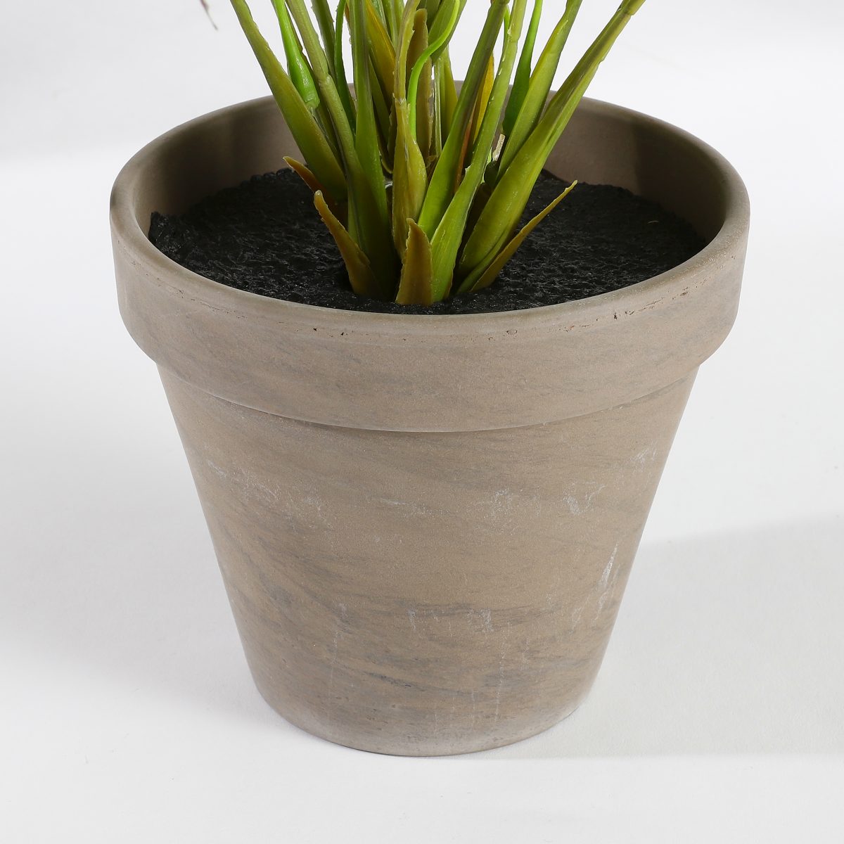 Mica decorations - bégonia artificielle rouge en pot h40