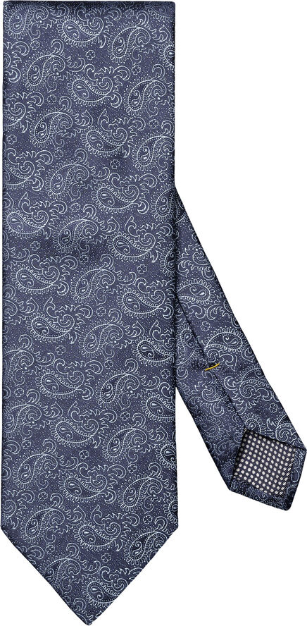 ETON Dark Blue Paisley Silk Tie Blå