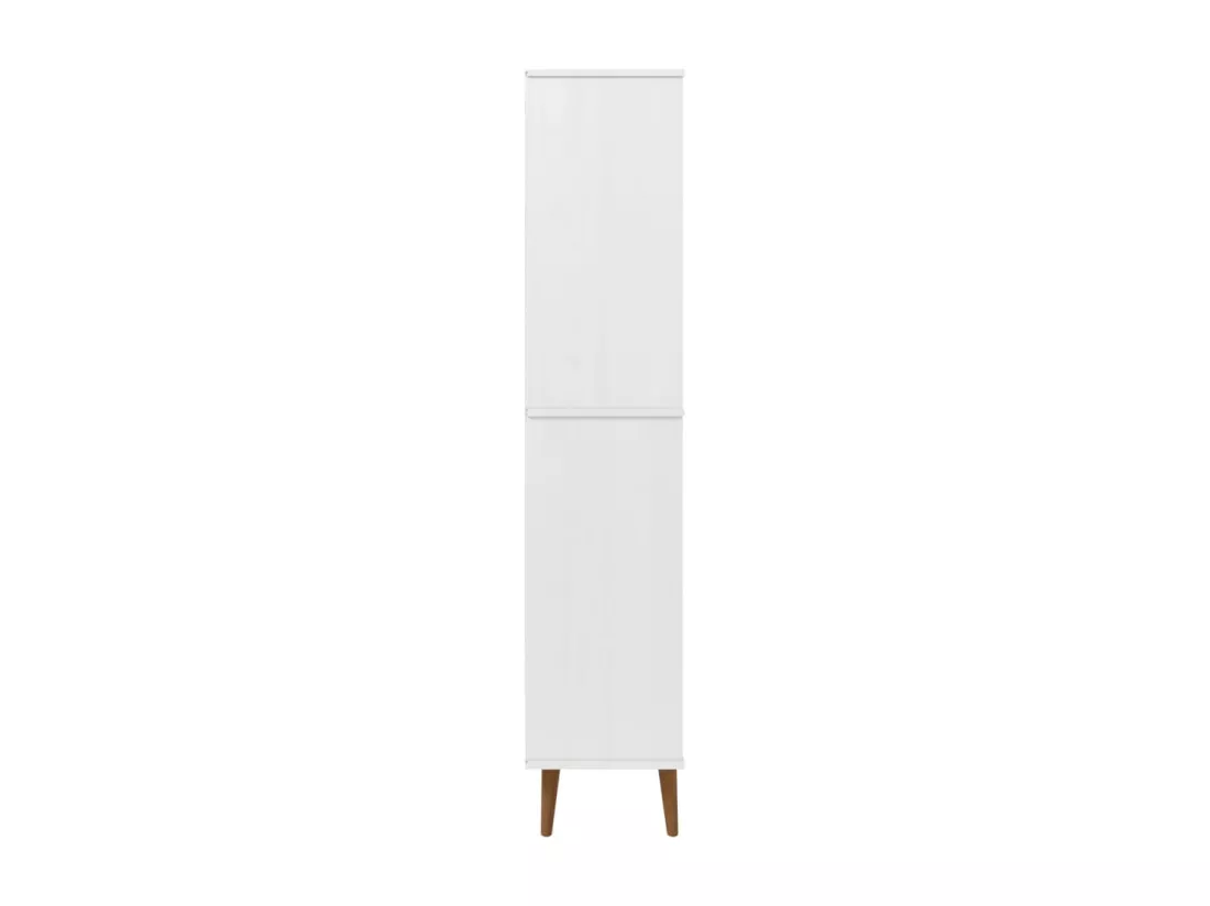 Bibliothèque MOLDE Blanc 85x35x170,5 cm Bois massif de pin