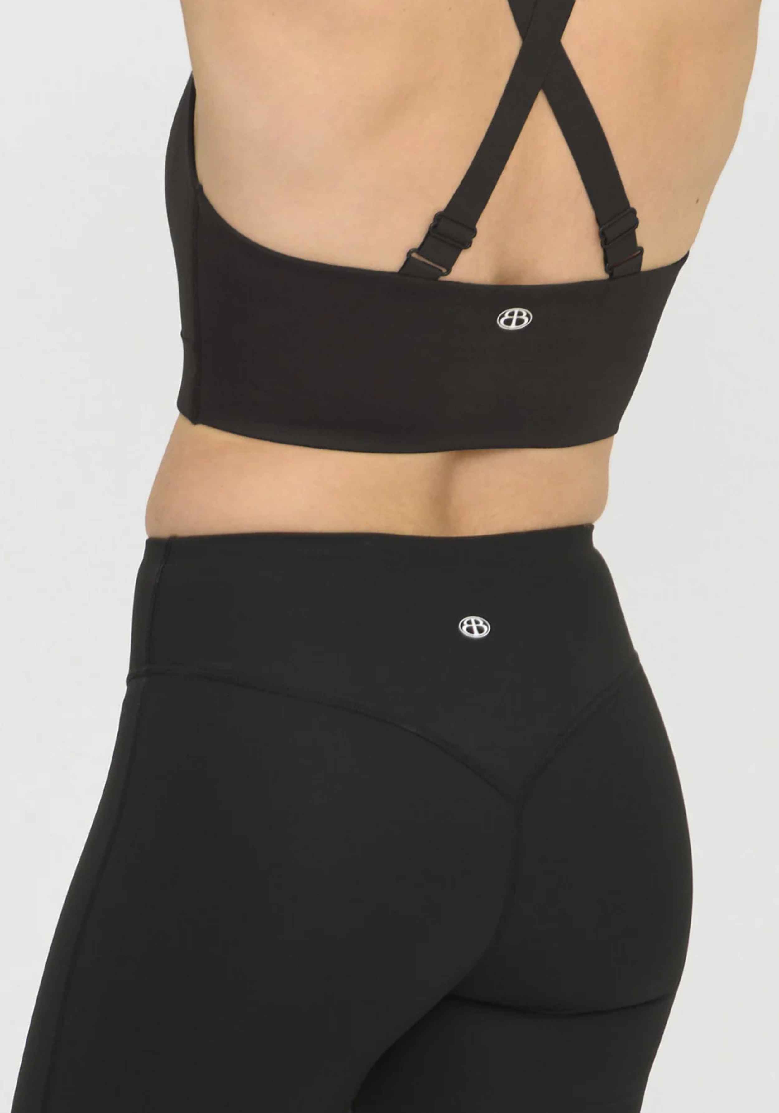 Organic Basics Sport-BH Active Cross Back Black