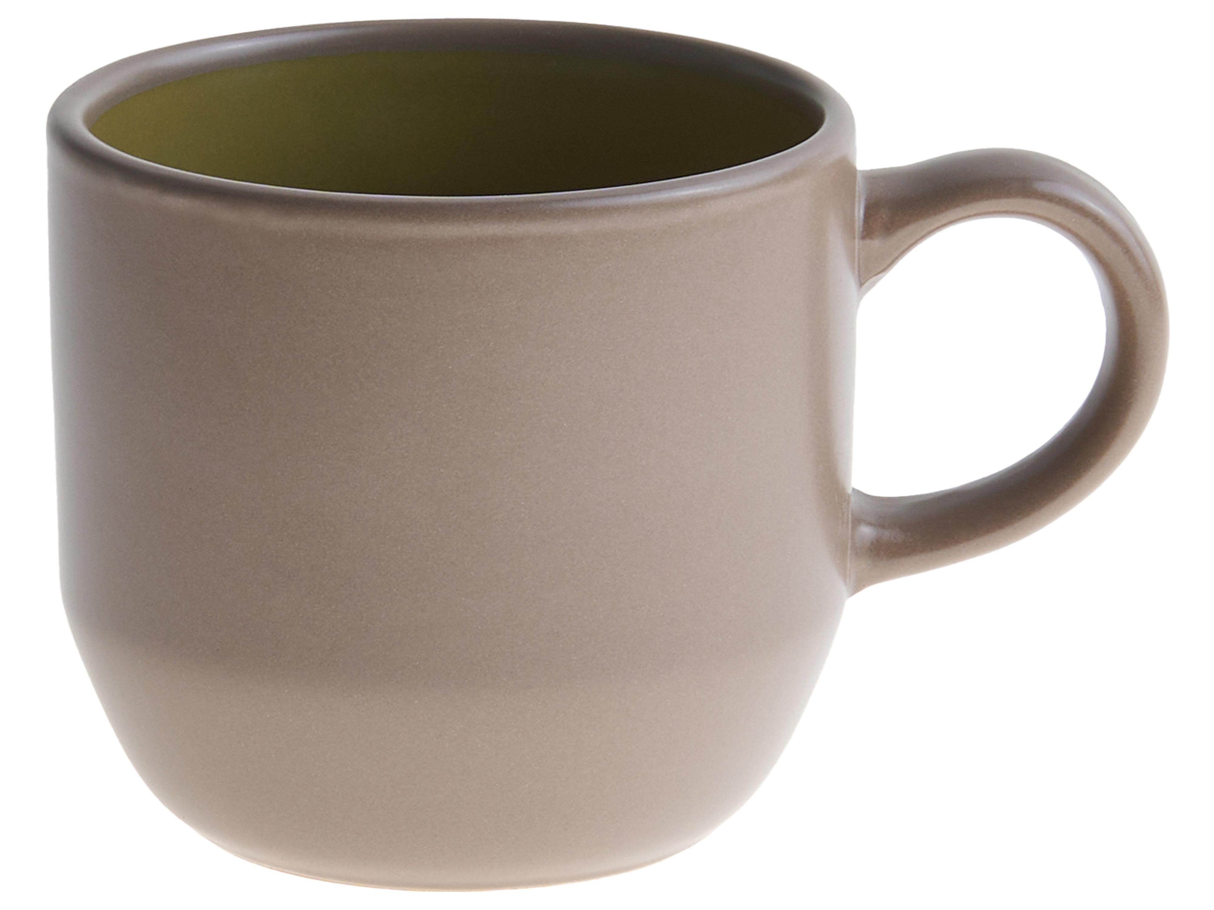 16-delige serviesset NUTMEG Steengoed Beige/groen