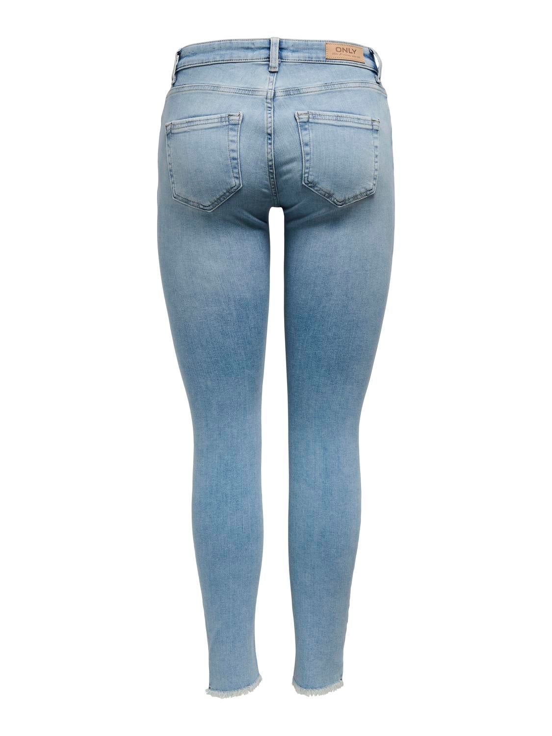ONLBLUSH Mittlere Taille Skinny Fit Jeans Light Medium Blue Denim