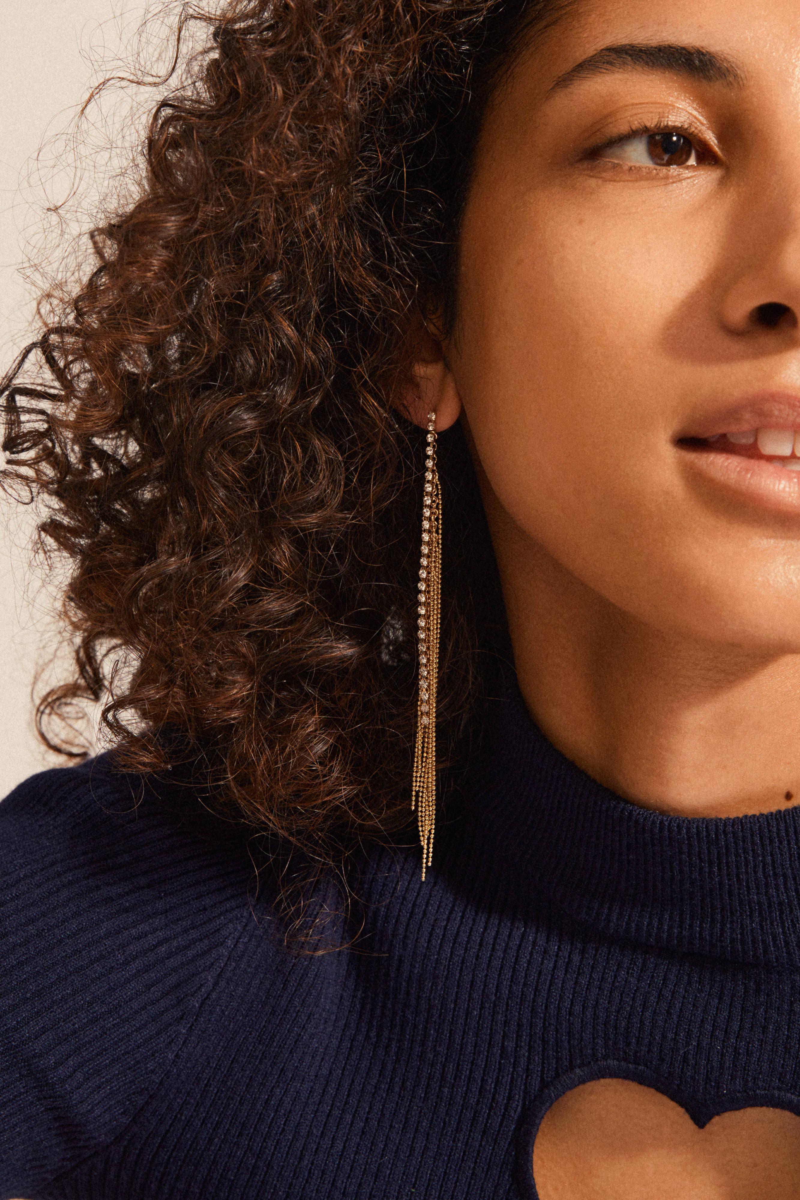 PILGRIM gold plated oorbellen Ane