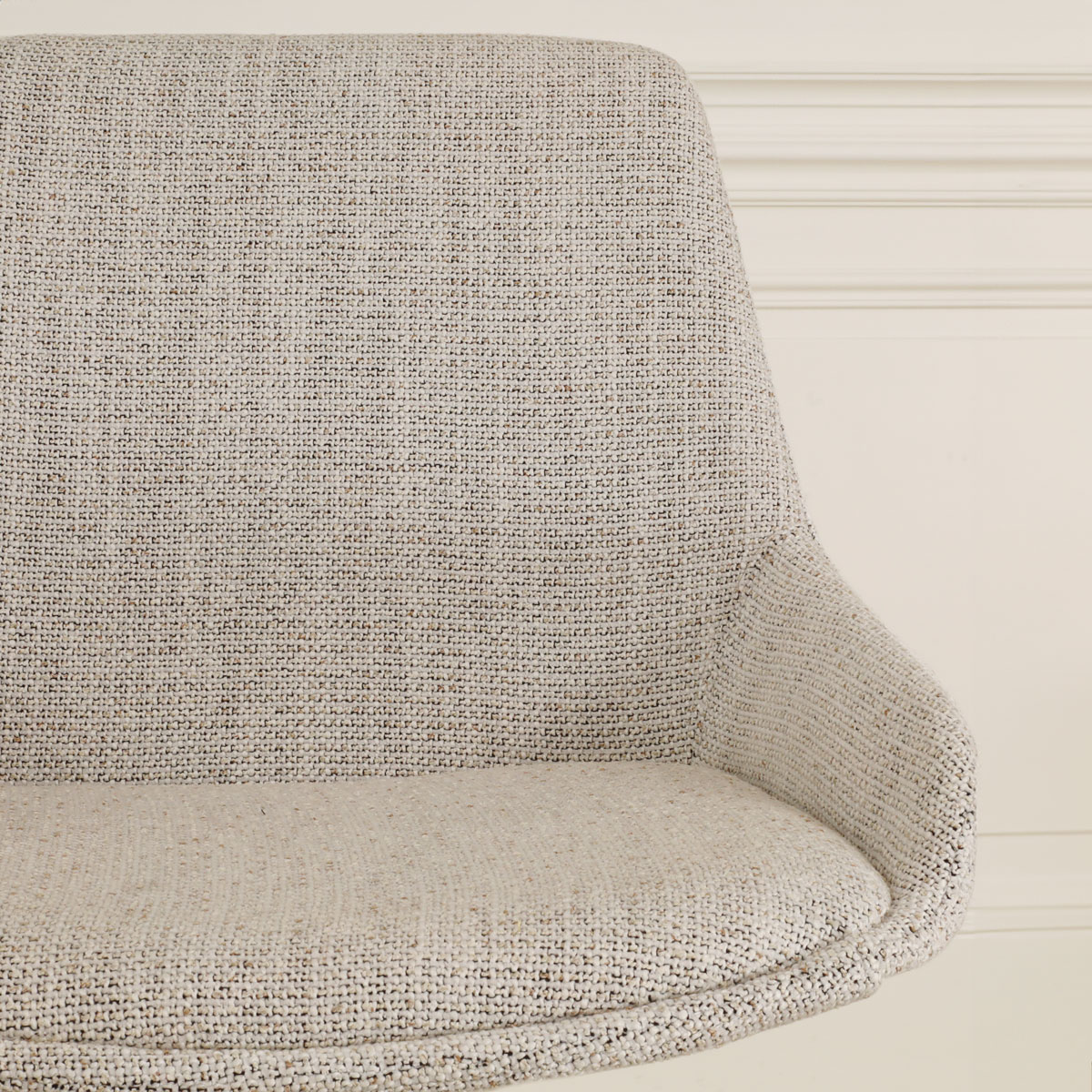 Barkruk Nino-Isa grijs beige gemêleerd - wit 65 cm