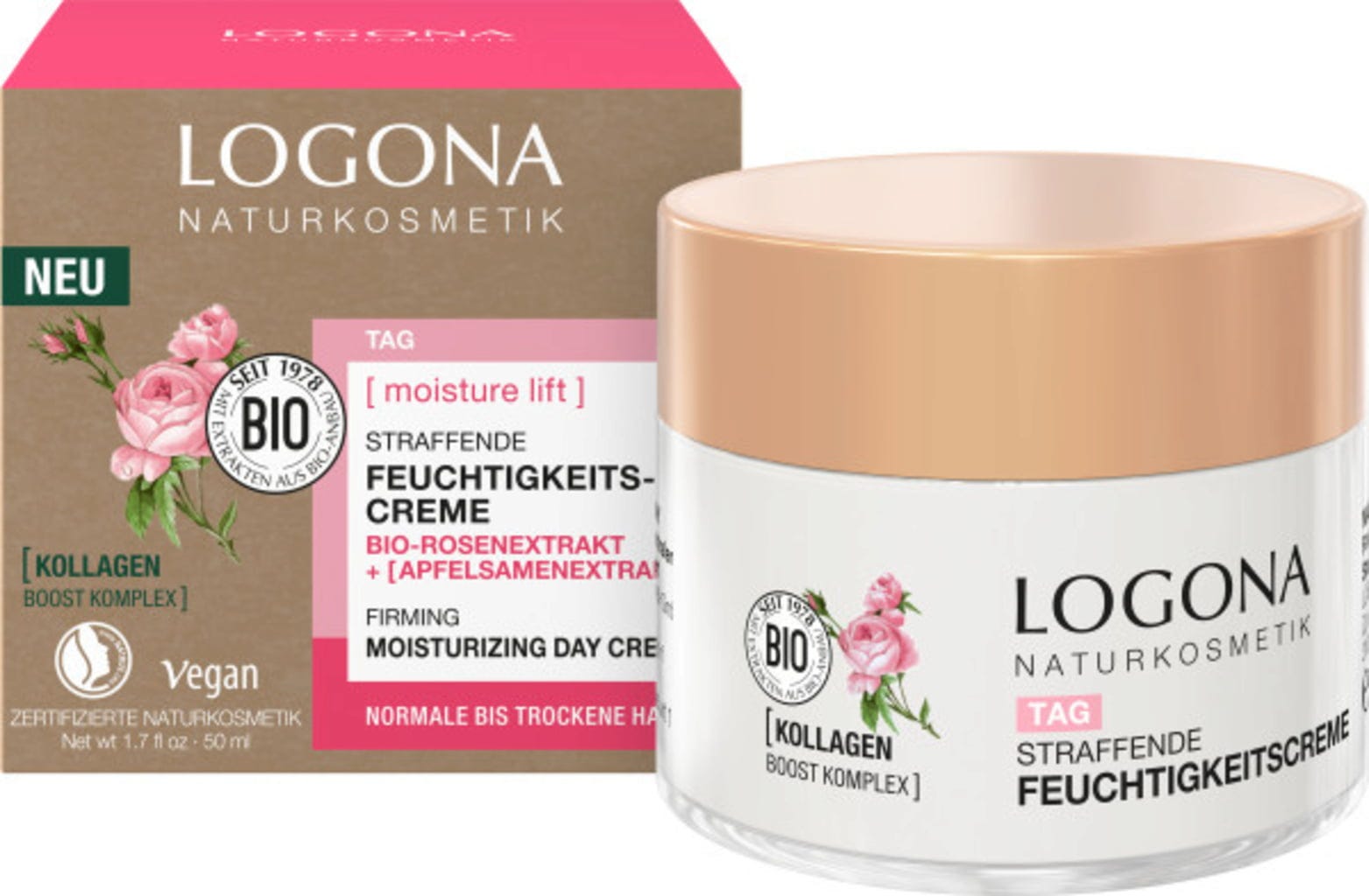 LOGONA  [moisture lift] Straffende Feuchtigkeitscreme, 50 ml