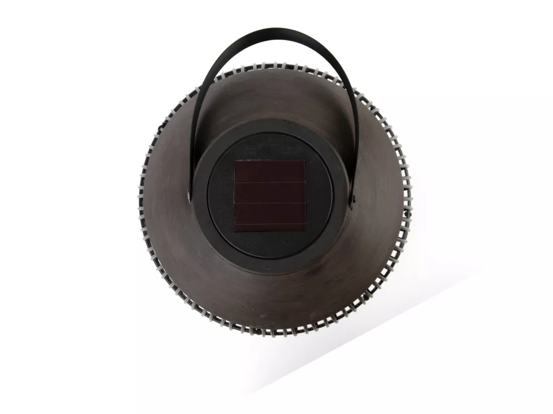 Lanterne solaire LED extérieure ronde marron 3000K 7hSevenOn Outdoor