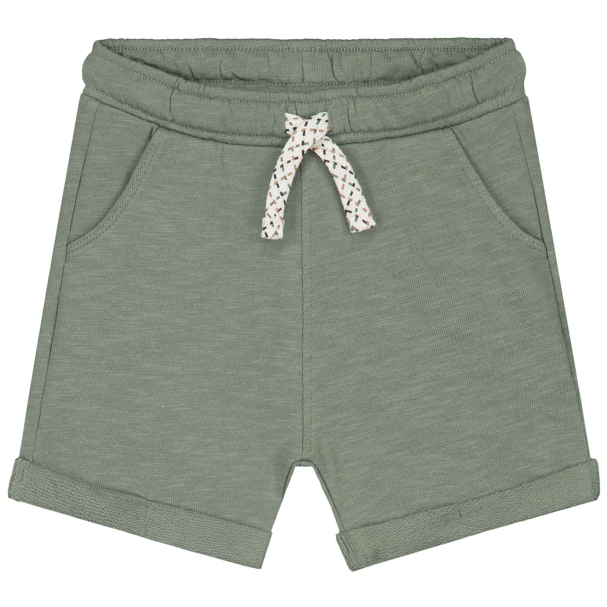 Prénatal baby short  effen groen