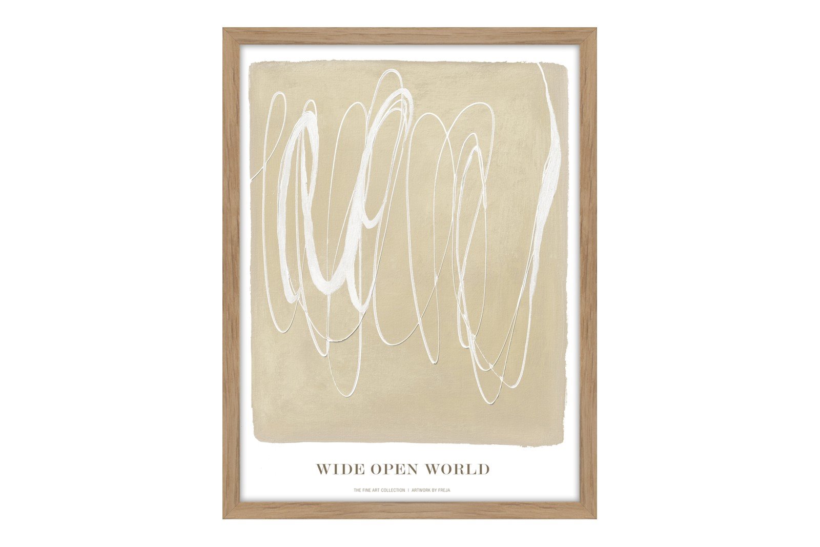Wide Open World 30x40 cm Oak Frame