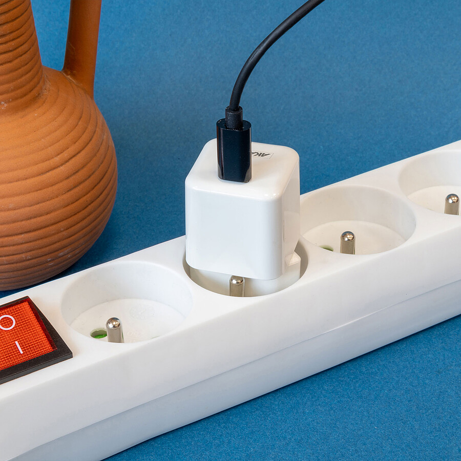 Akashi Chargeur secteur USB-C 30W - Blanc