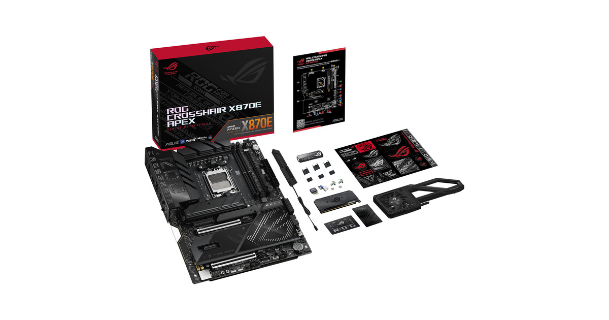 ASUSROG CROSSHAIR X870E APEX socket AM5 moederbord  (RAID, 5 Gb-LAN, Wi-Fi 7, BT 5.4, Sound, ATX)