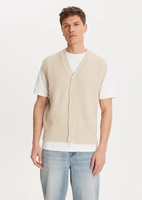 Vest mouwloos zand (ZND.L)