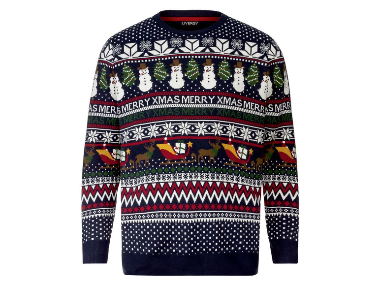 Gebreide herenpullover Kerstmis