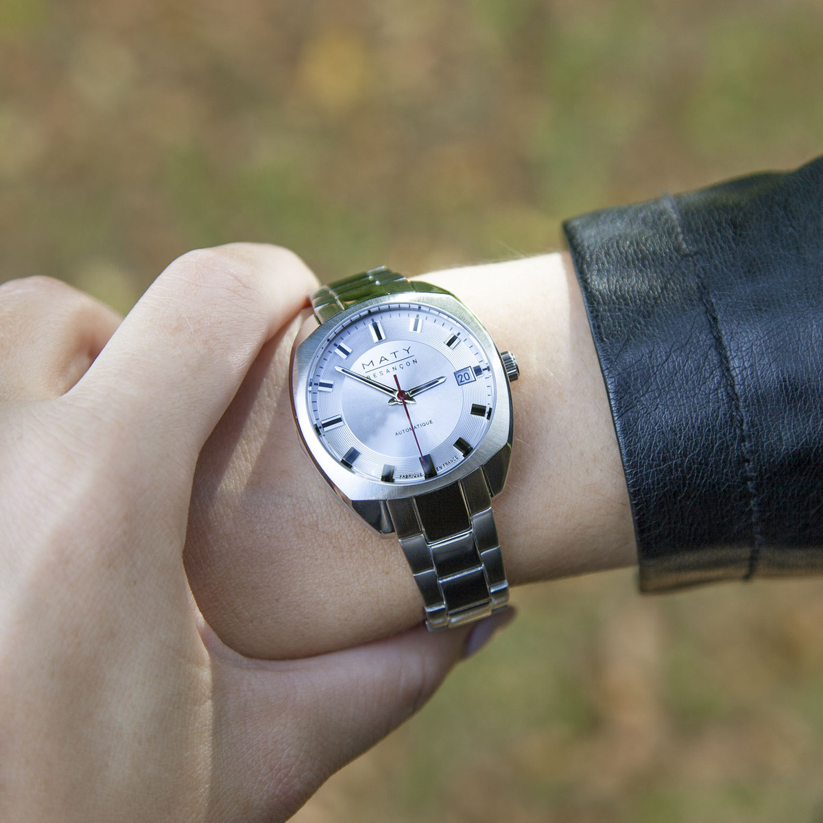 Montre mixte automatique acier bracelet acier