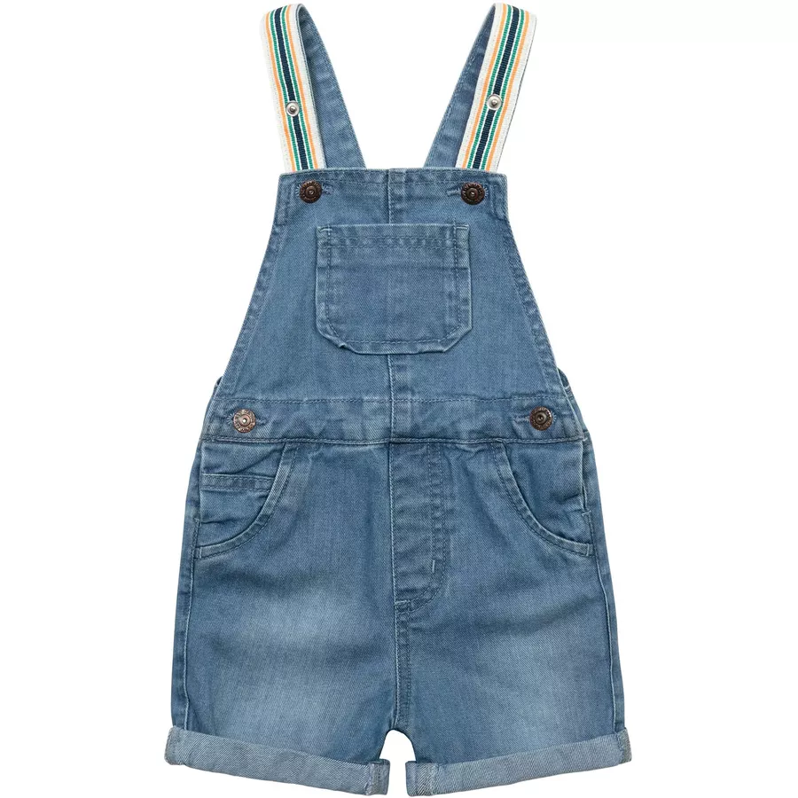 MINOTI Latzhose Denim-Hellblau