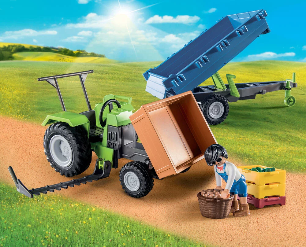 TRACTEUR AVEC REMORQUE - 71249