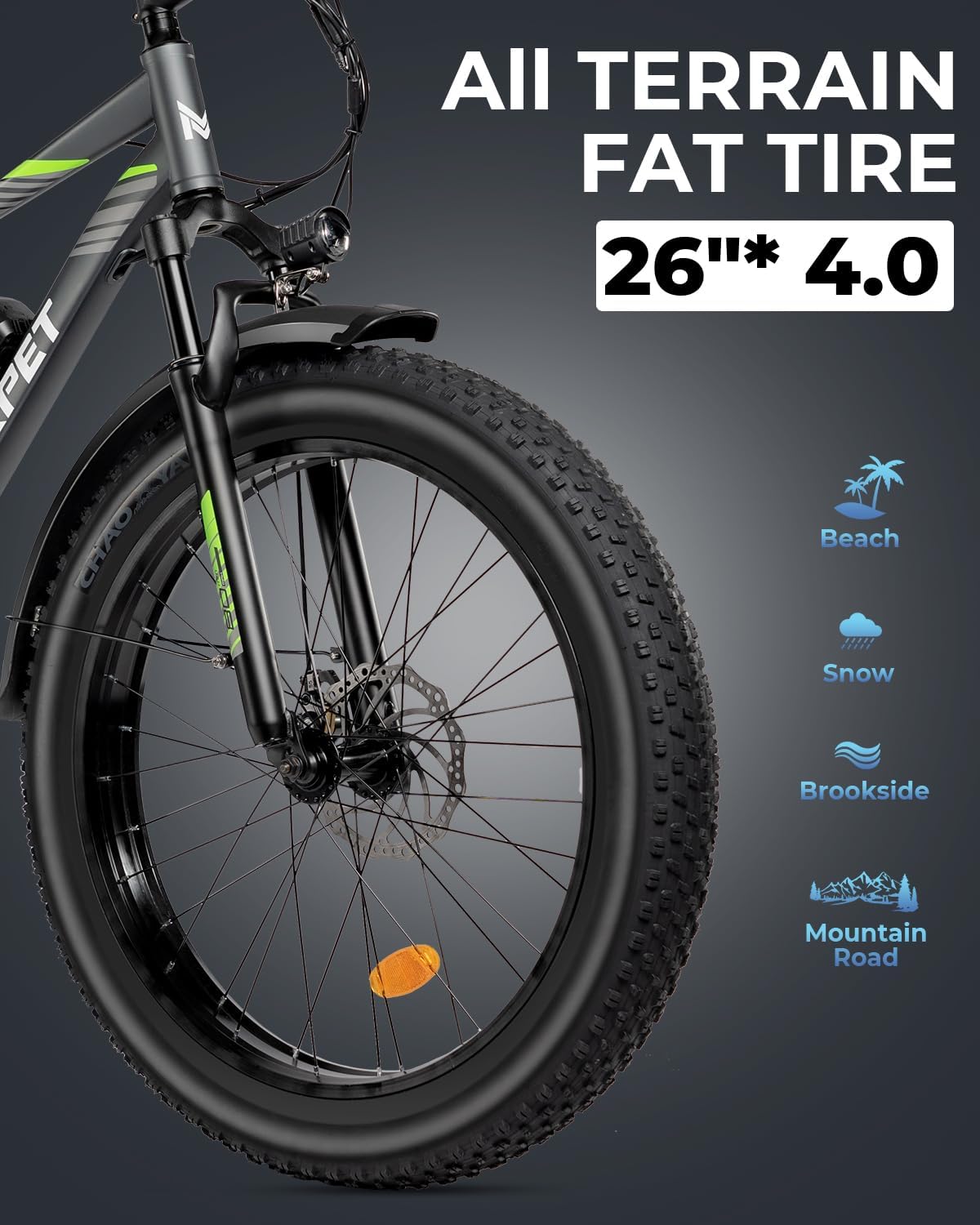 Bicicleta elétrica Mukkpet Suburban 750W para adultos