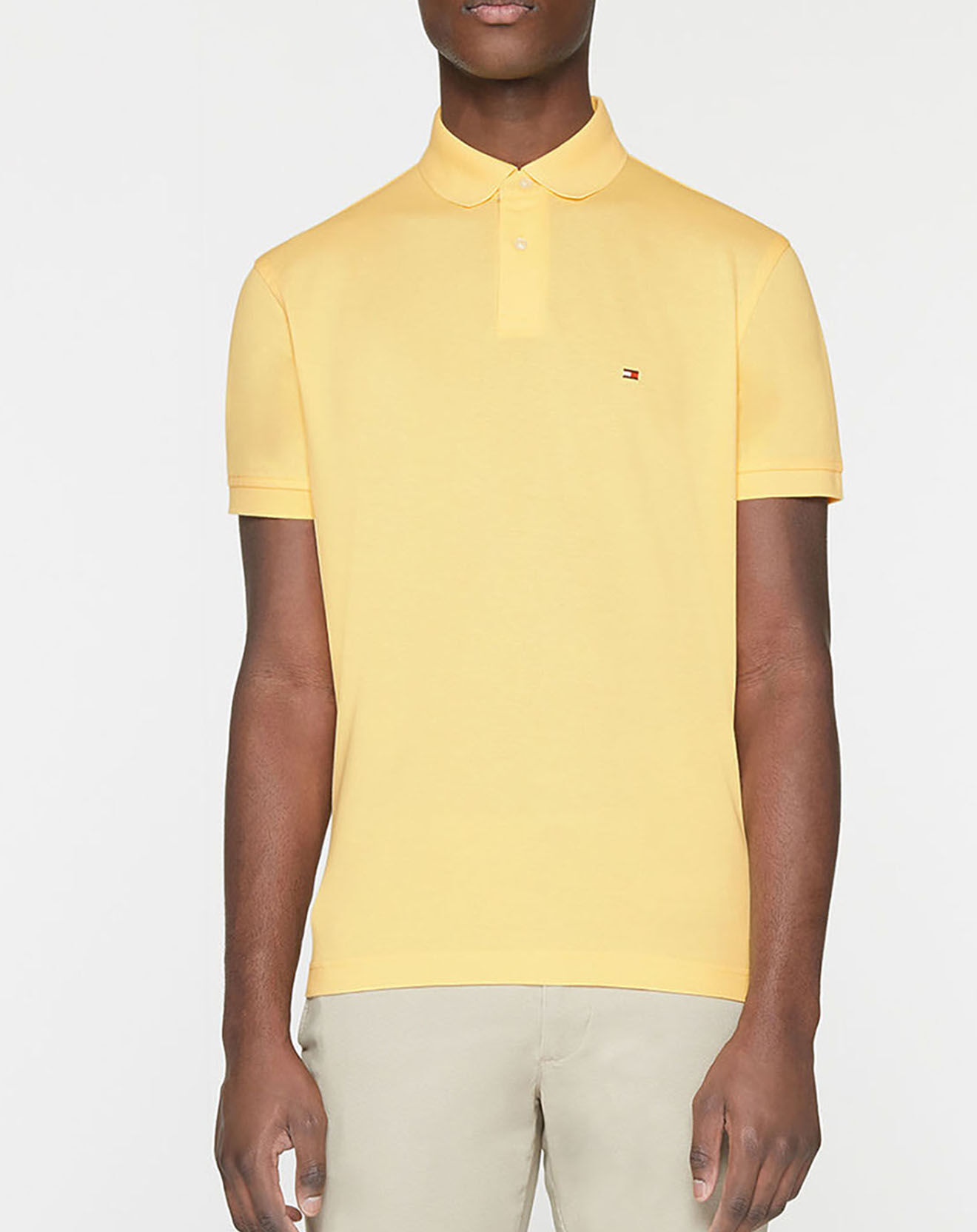 Tommy Hilfiger Polo regular fit 1985 jaune