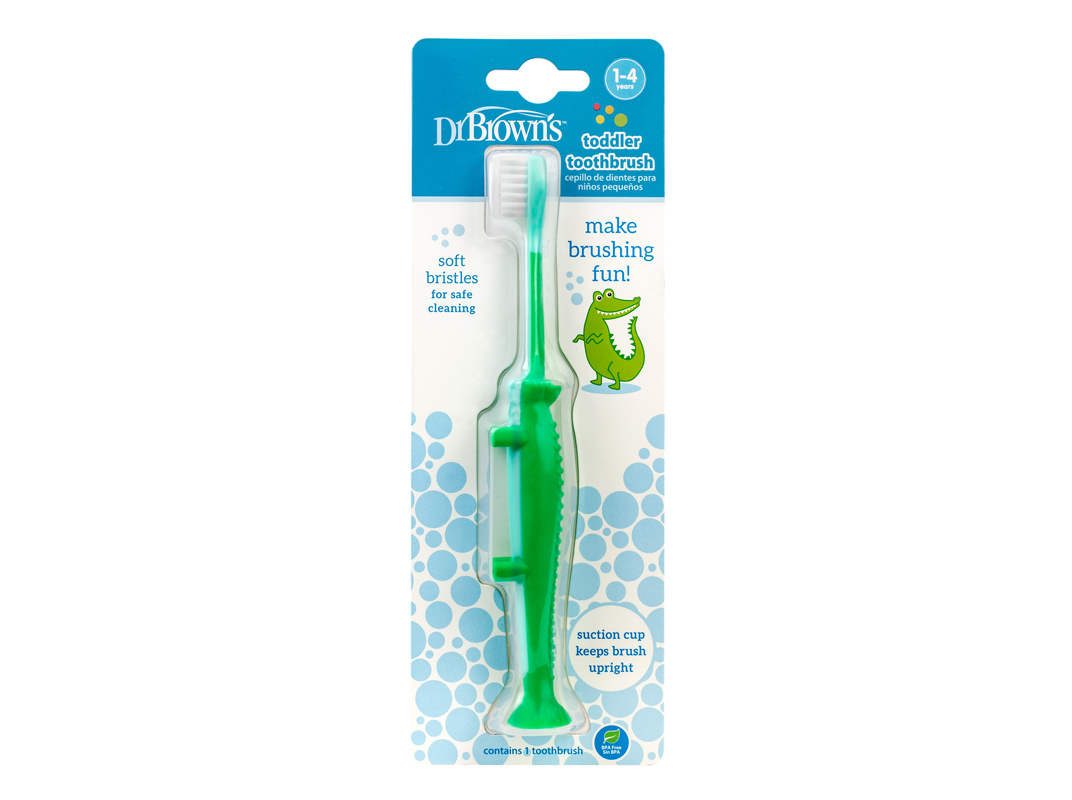 ESCOVA DENTES DR. BROWN'S CROCODILO 1-4A 1UN