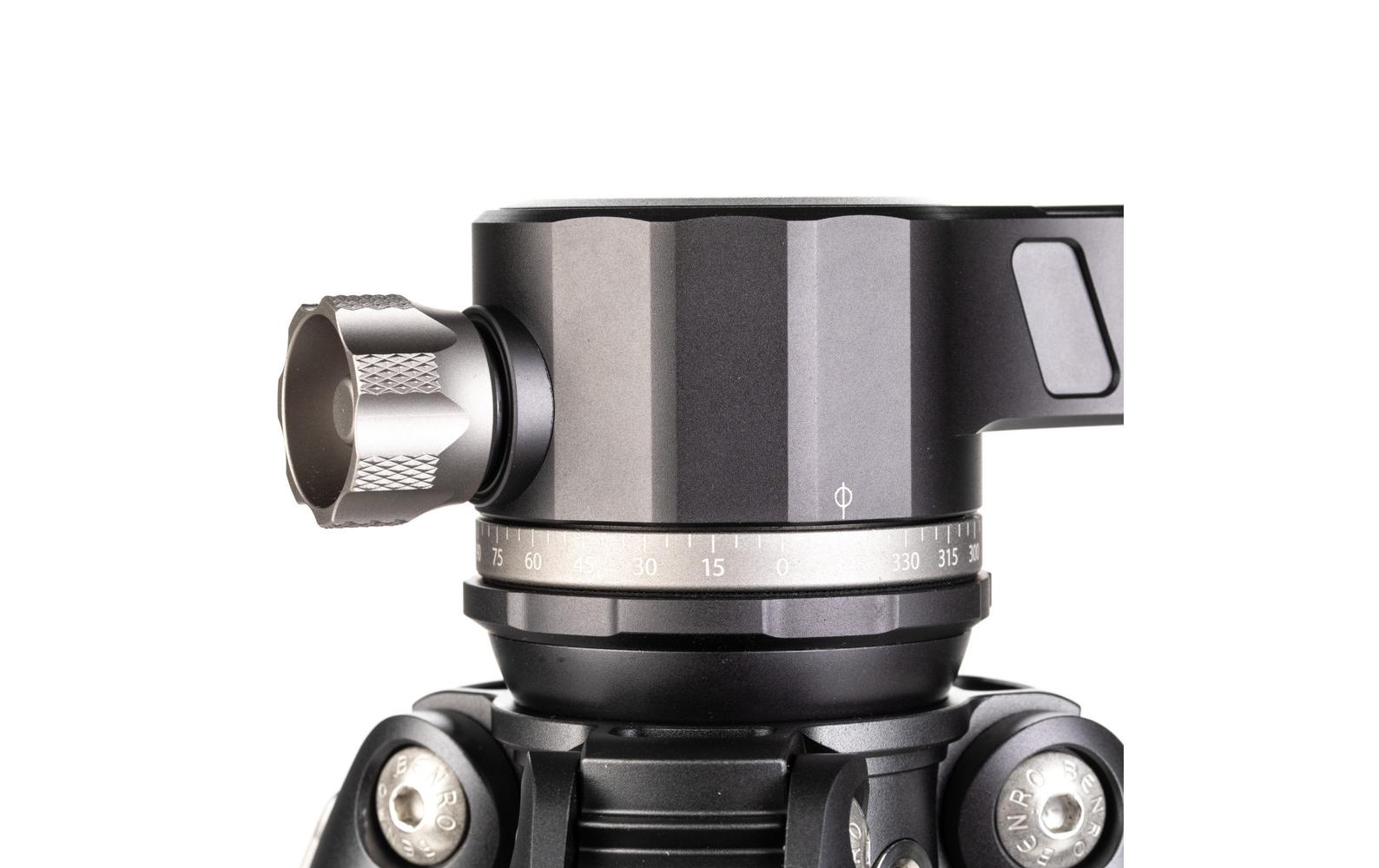 Gimbal Kopf GH2F faltbar<br>Schlanker Gimbal-Kopf mit vielen Funktionen, ideal für Teleobjektive und Spektive
