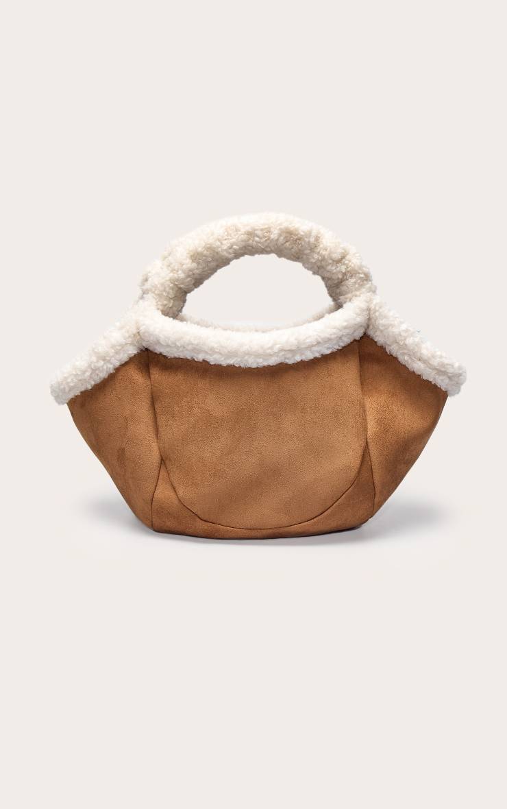 Châtaigne Sac Cabas En Synthétique Doublé De Synthétique