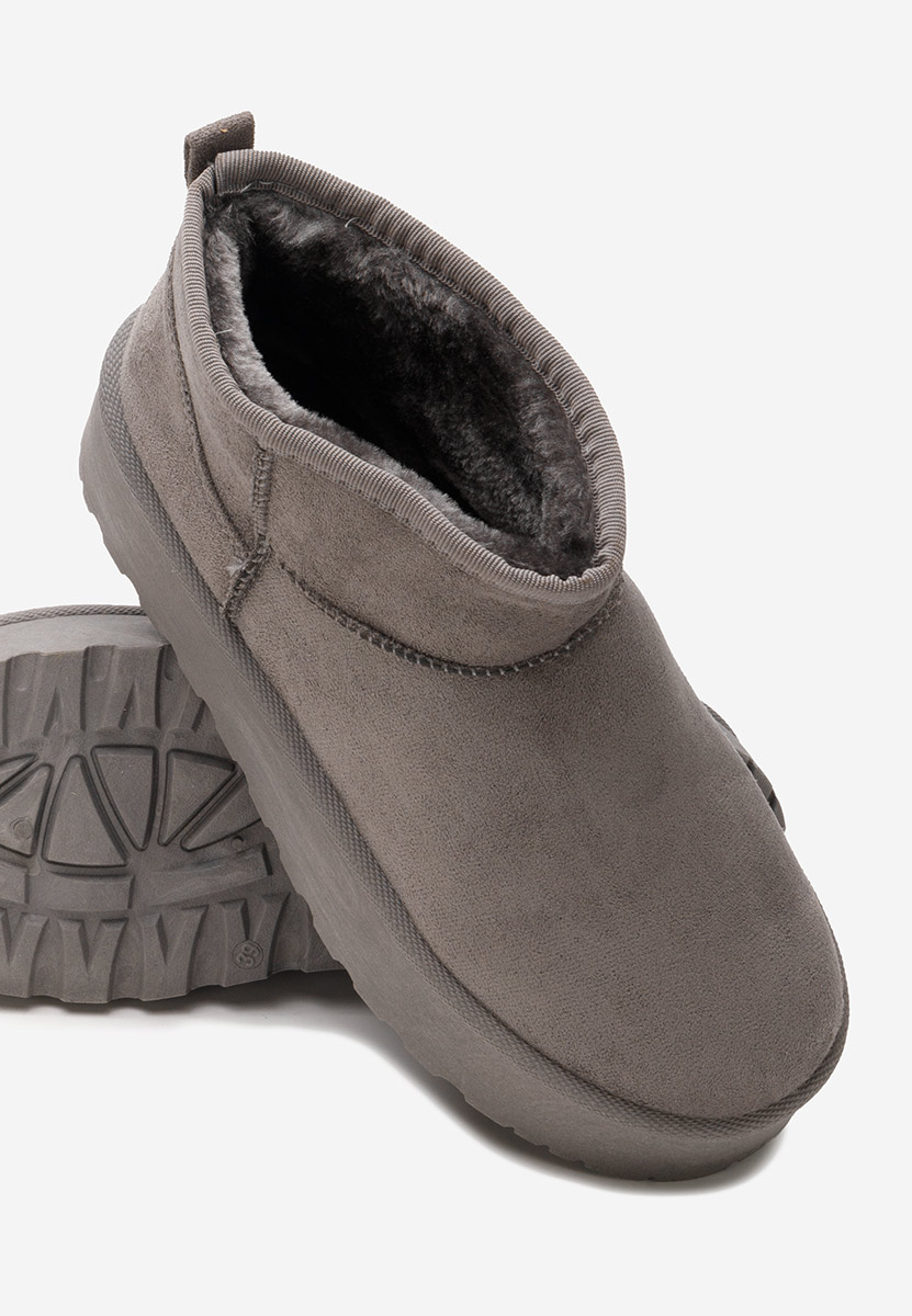 Bottines à plateforme grise Lissie