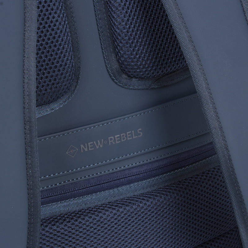 New Rebels Williams Waterproof Rolltop Rugzak Laptopvak 15,6'' Navy