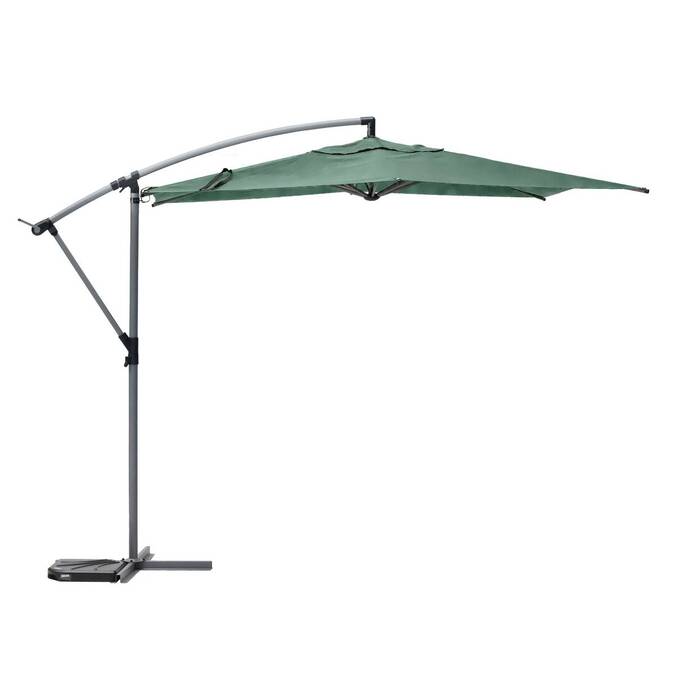 Parasol déporté rond MANOA Vert olive