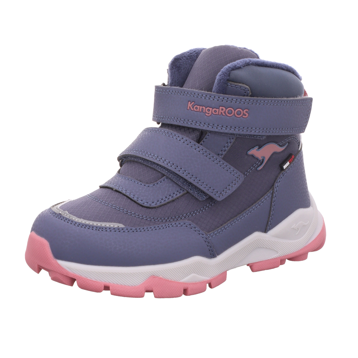 KangaROOS Kinder-Mädchen-Outdoor-Allwetterstiefel gefüttert K-FR Borealis V RTX Blau-Pink