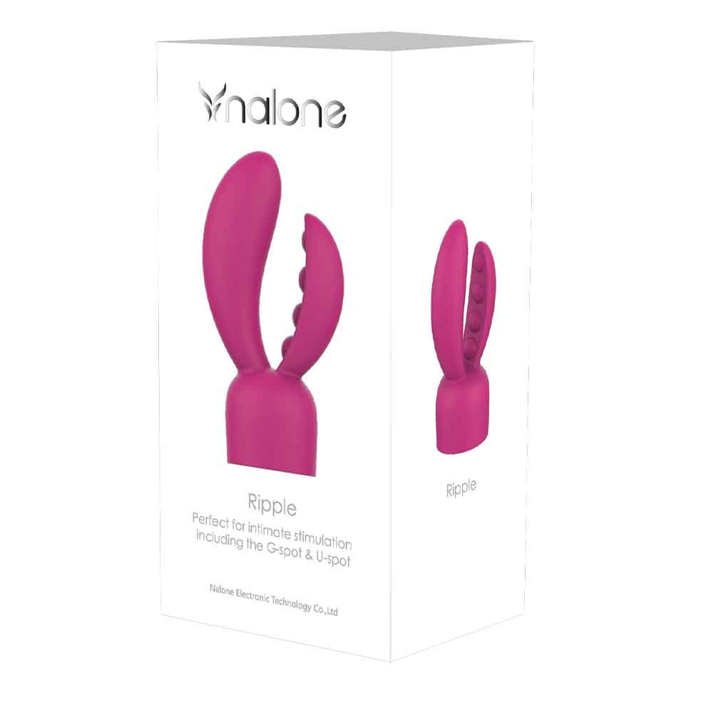 Tête de vibromasseur pour Electro ou Rock - Ripple rose