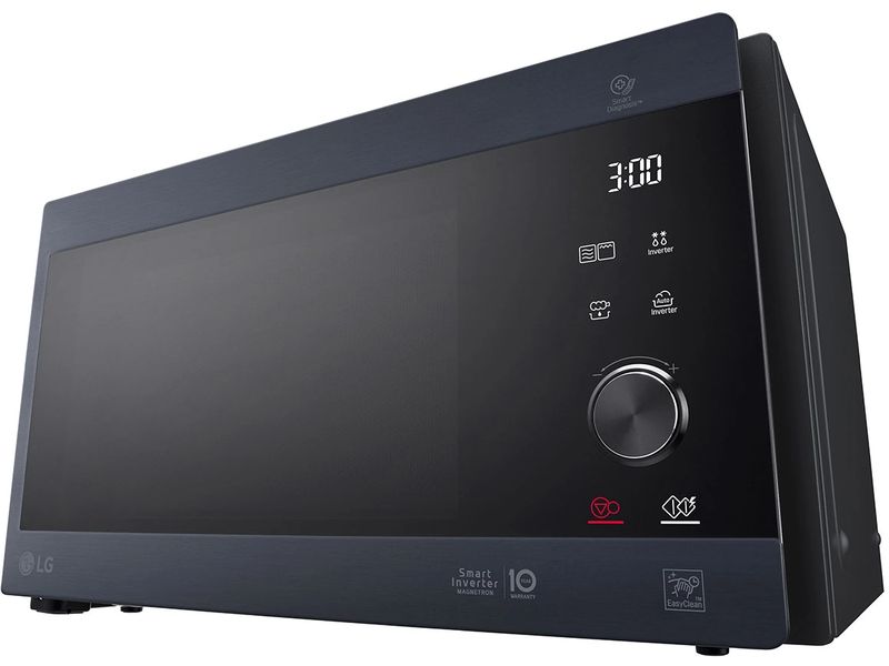 LG Mikrowelle mit Grill MH6565CPB Schwarz Mikrowellengerät mit intelligenter Inverter-Technologie