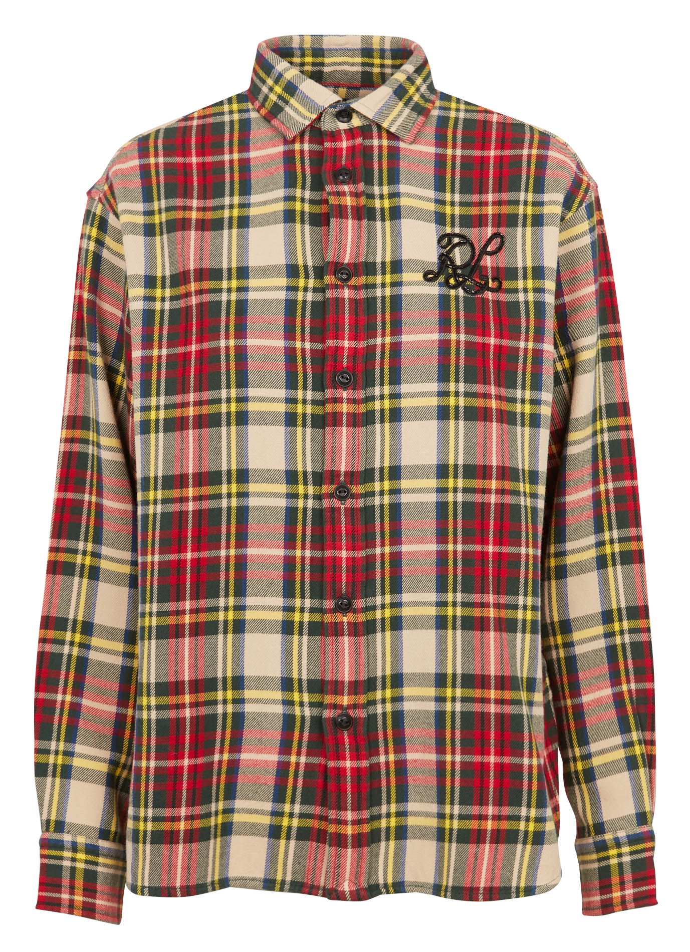 Chemise col classique en coton | Multicolore