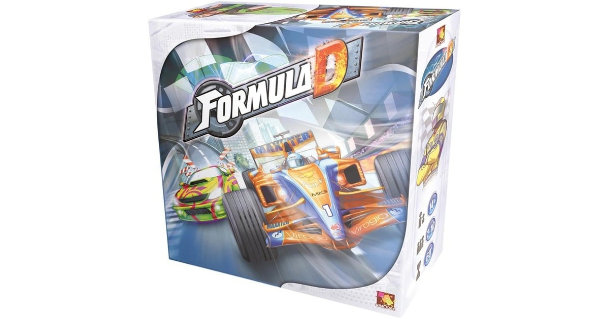 AsmodeeFormula D Bordspel  (Engels, 2 - 10 spelers, 60 minuten, Vanaf 8 jaar)
