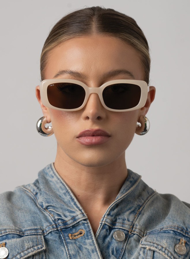 Otra Eyewear Daisy Frosted Ivory/Brown