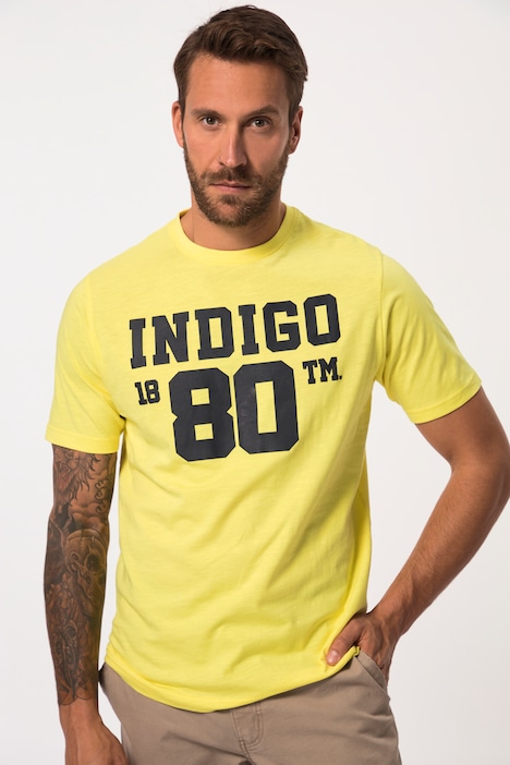 T-Shirt, Halbarm, Brust-Print, Rundhals, bis 8 XL