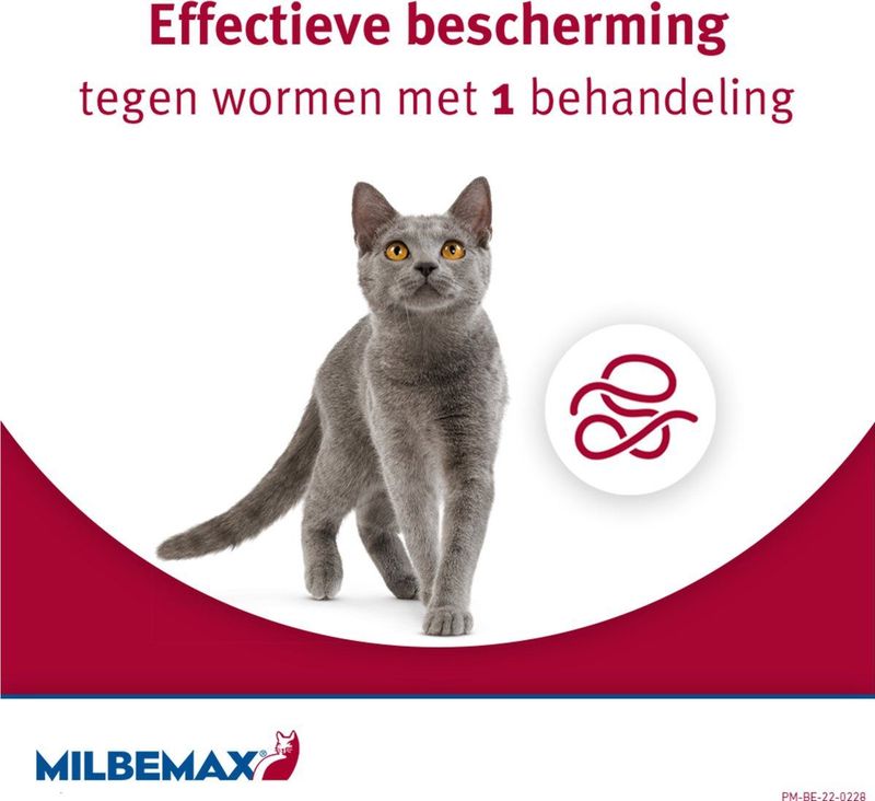 Milbemax Ontworming Tabletten Kat 2 - 12 kg 2 x 2 tabletten