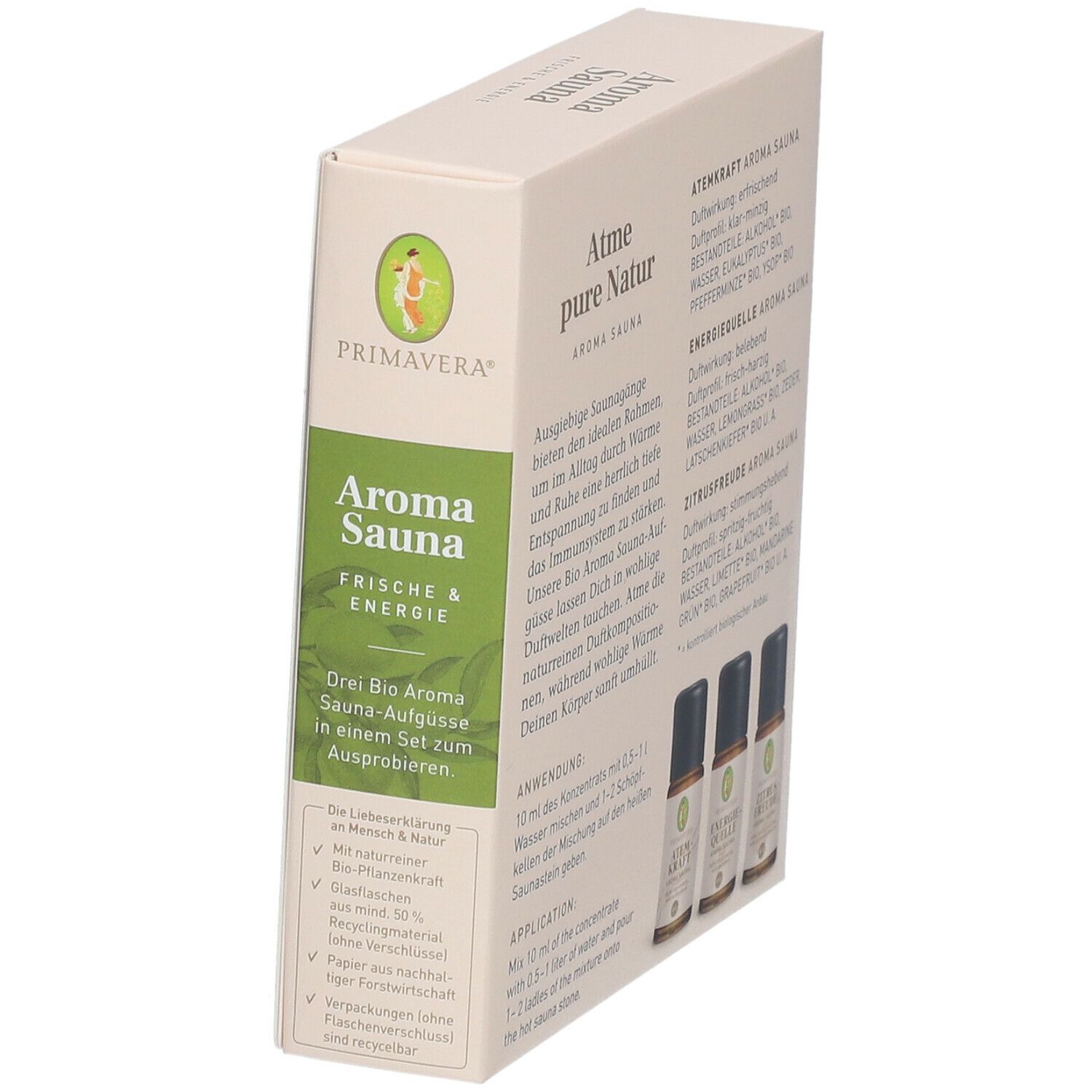 PRIMAVERA® Aroma Sauna SET FRISCHE & ENERGIE