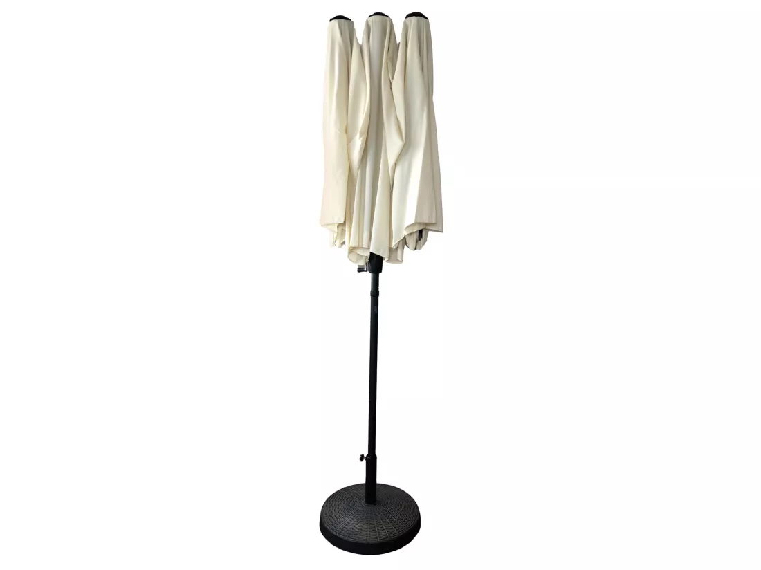 Parasol double 2x4m LINAI beige - HAPPY GARDEN