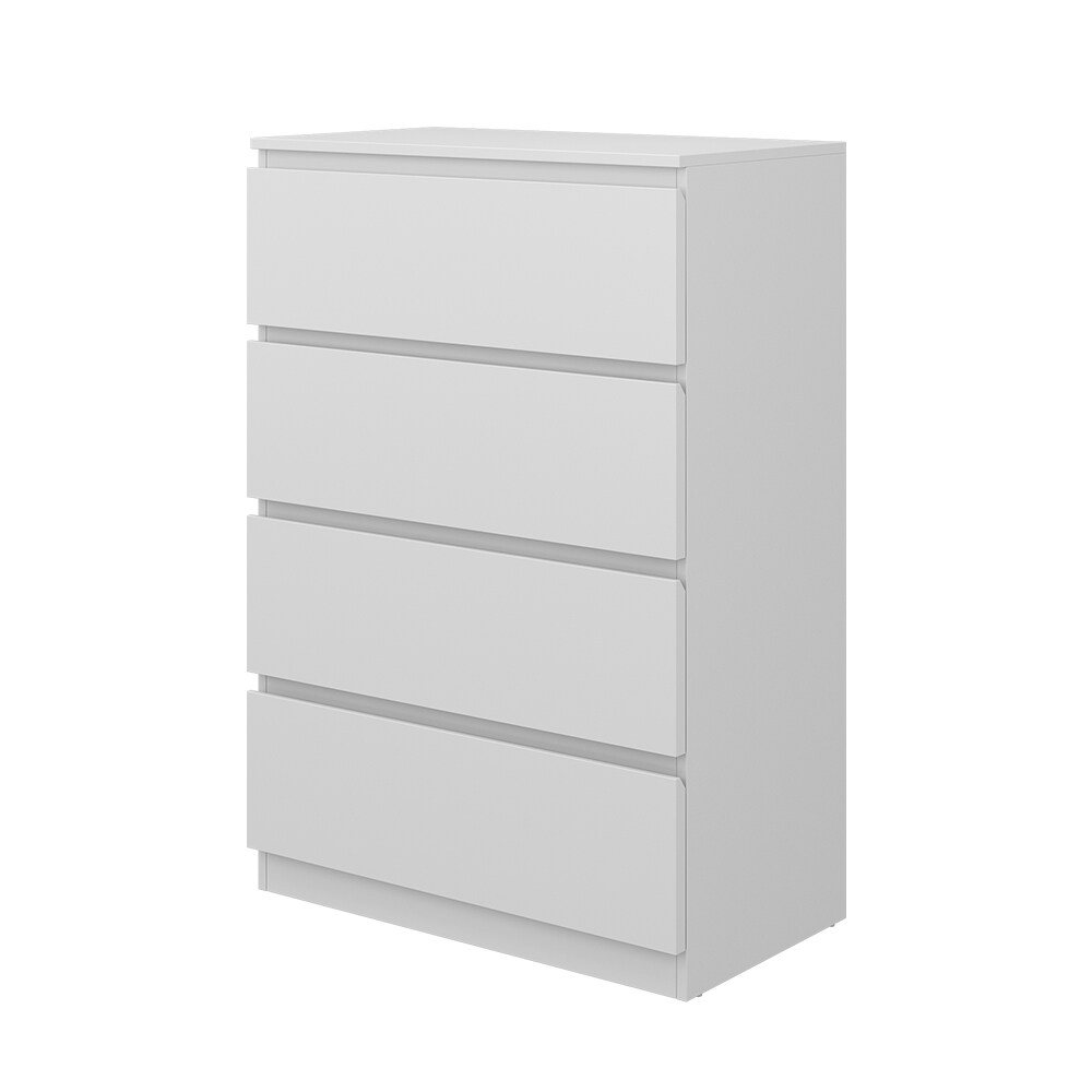 Vicco Kommode Calisto, Weiß 70 x 102 cm, mit 4 Schubfächer, Schrank, Wohnzimmer