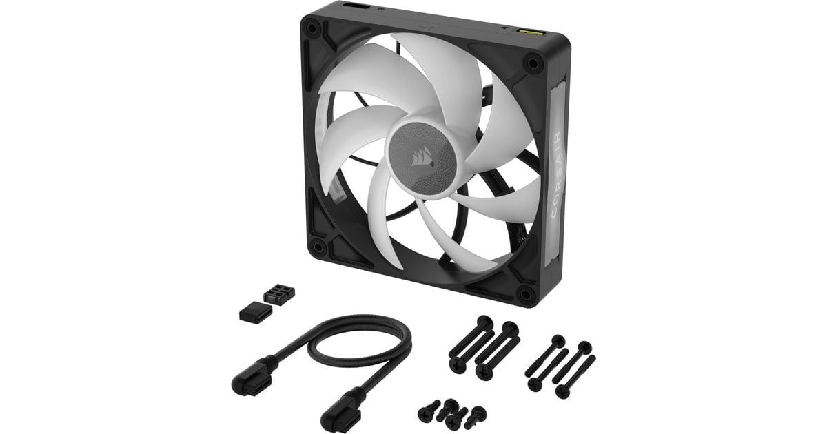 CorsairiCUE LINK RX140 MAX RGB case fan  (Zwart, 140 x 140 x 30 mm, PWM)