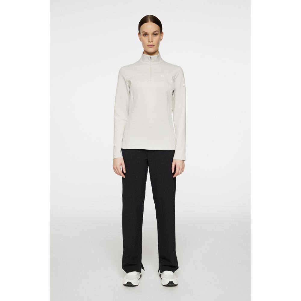 Lorelei Quarter Zip Midlayer Dame Moonbeam