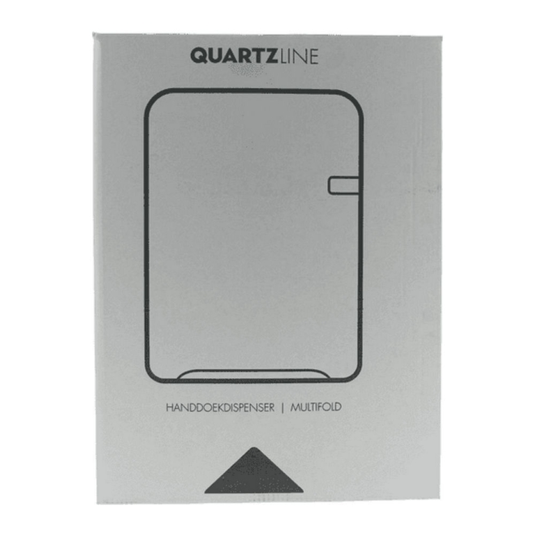 Euro Products | Quartz | Vouwhanddoekdispenser C-vouw en multifold | Zwart