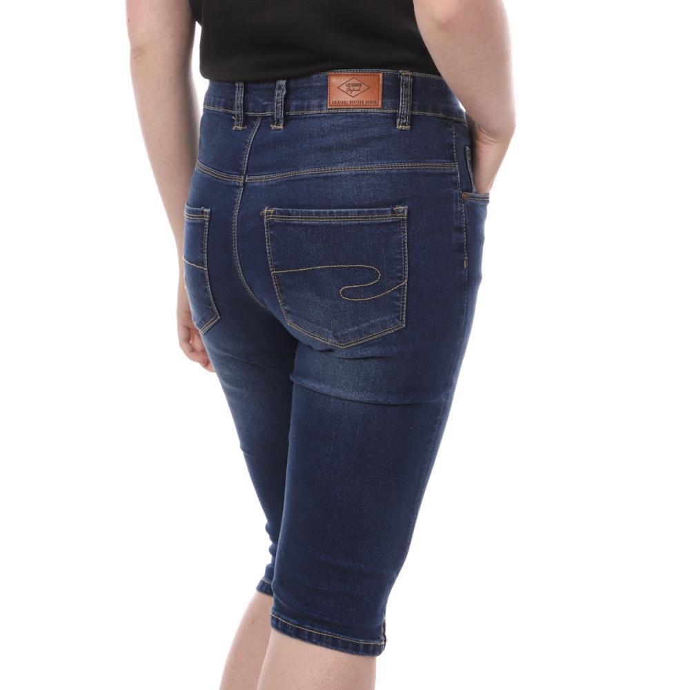 Lee Cooper Pantacourt Bleu brut Femme Lee Cooper Ozija