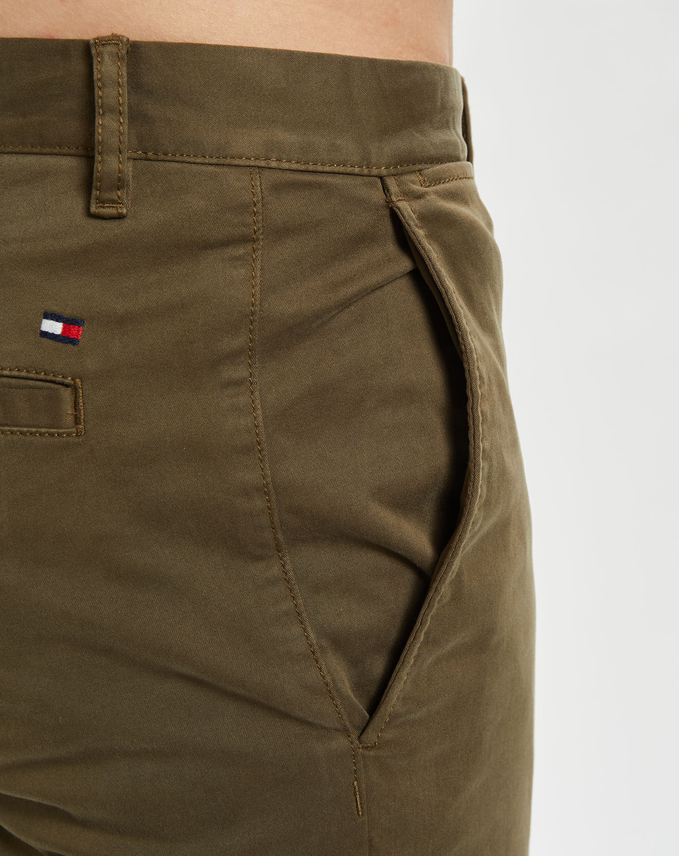 Tommy Hilfiger Pantalon Bleecker Th Flex Satin Gmd kaki