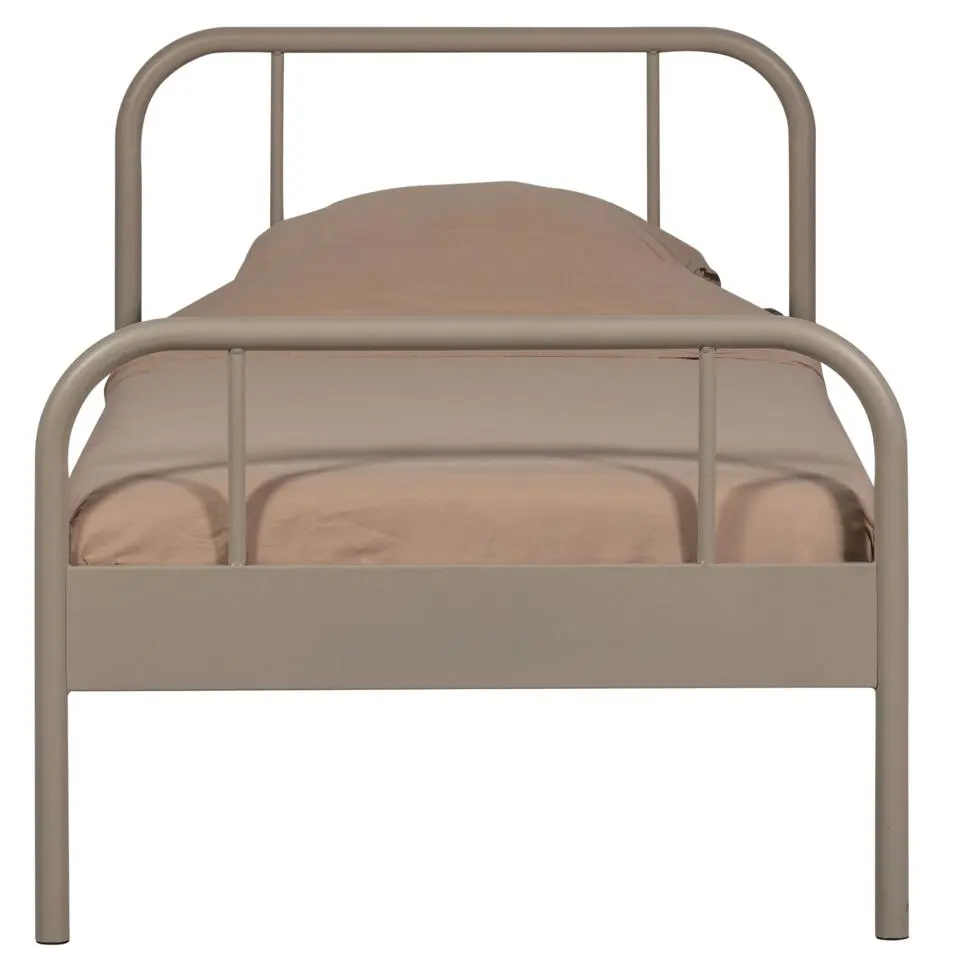 WOOOD Mata 1-Persoonsbed - Metaal - Zand - 90x208x95