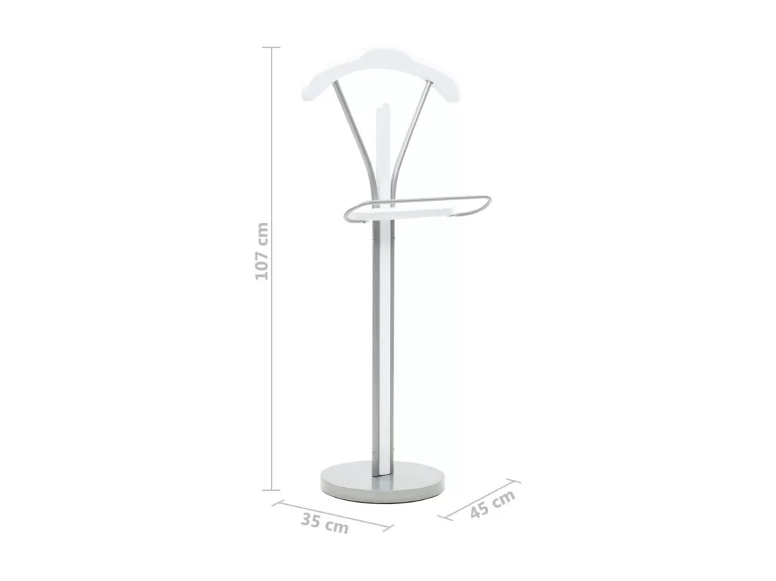 Valet de chambre 45 x 35x107 Blanc