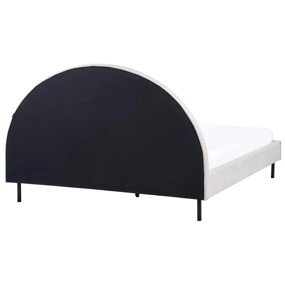 MARGUT - Bed - Lichtbeige - 160 x 200 cm - Polyester