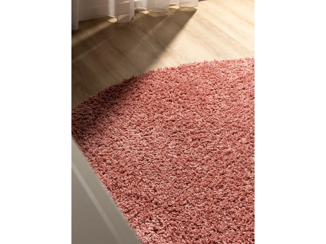 Tapis à poils longs Soho Rose ø 80 cm rond