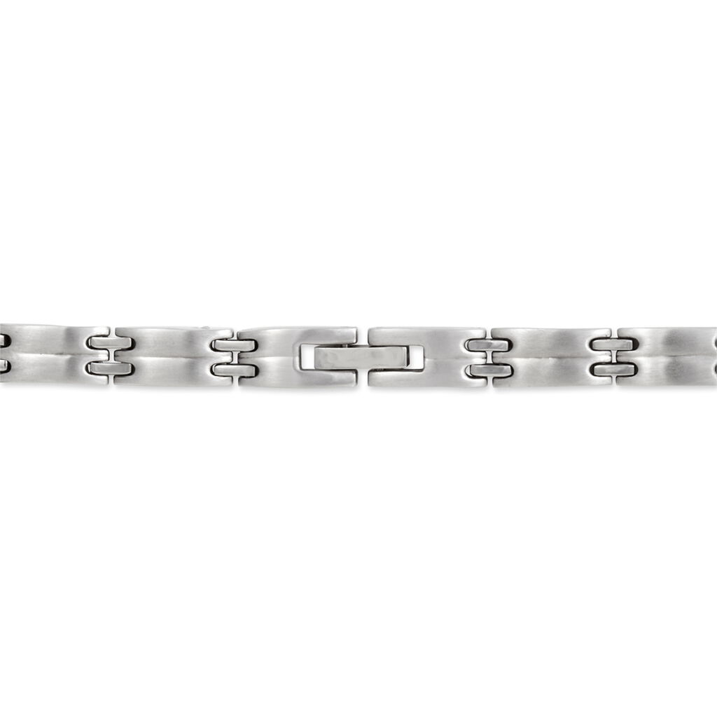 Bracelet Identité Isidore Acier Blanc