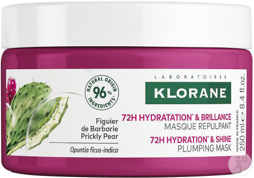 Klorane Figuier De Barbarie Masque Repulpant Hydratation Et Brillance Cheveux Ternes 250ml