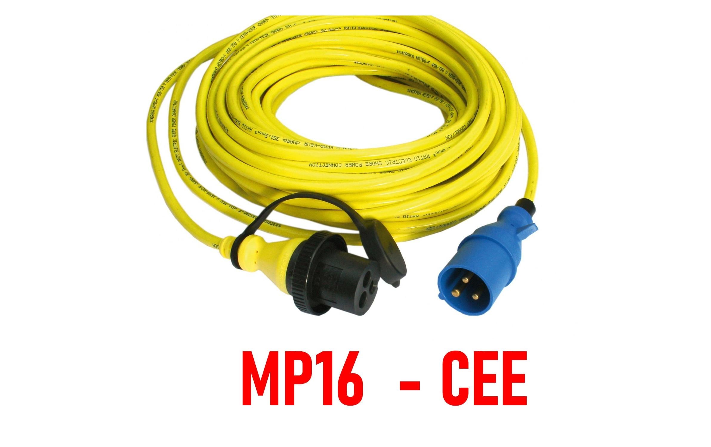 Shore Power Cord 15m, 25A - CEE-MP16<br>Energy Landstromkabel 15m